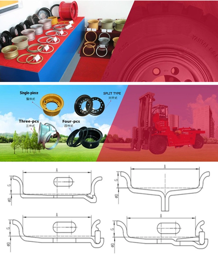 Forklift Truck Industrial Steel Wheel Rims