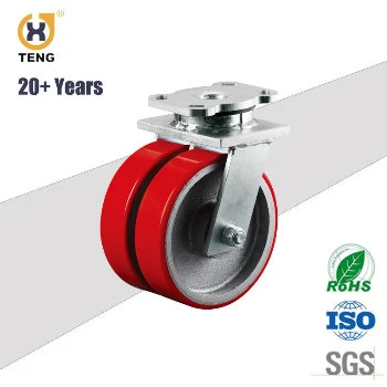 8 Inch Heavy Duy Polurethane Scaffolding Caster, Double Wheels