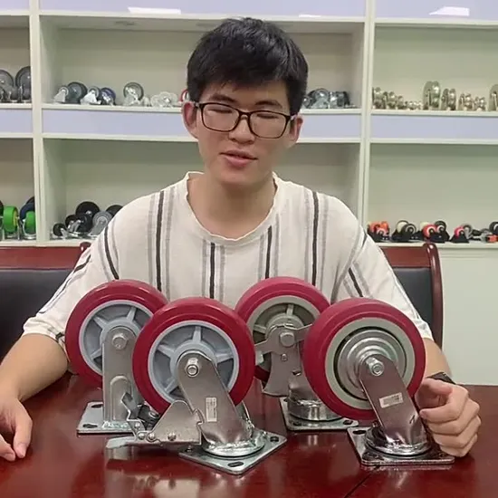 Hot Sale 4 Inch PVC Heavy Duty Industrial Plastic Core Swivel Plate Caster